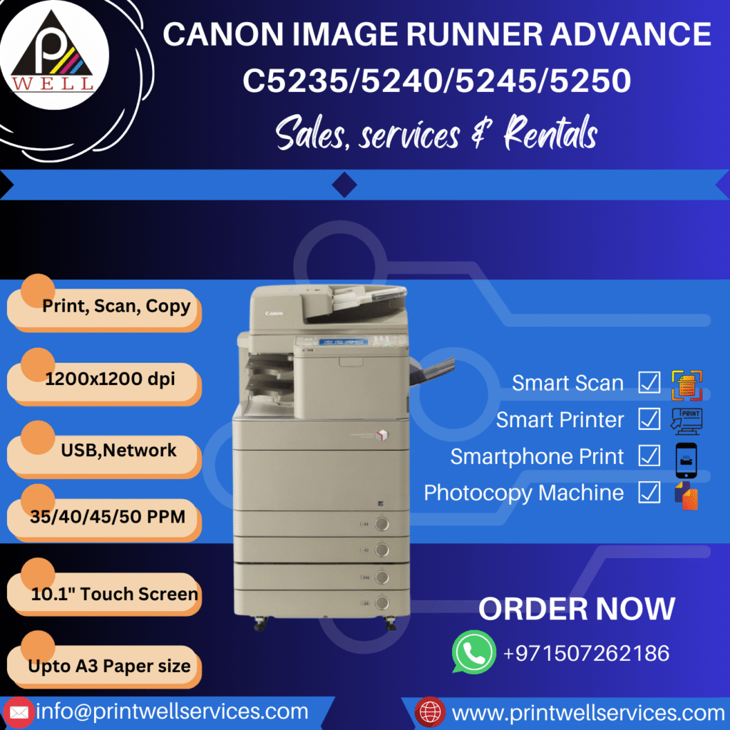 canon copier rental services in sharjah, dubai and abudhabi